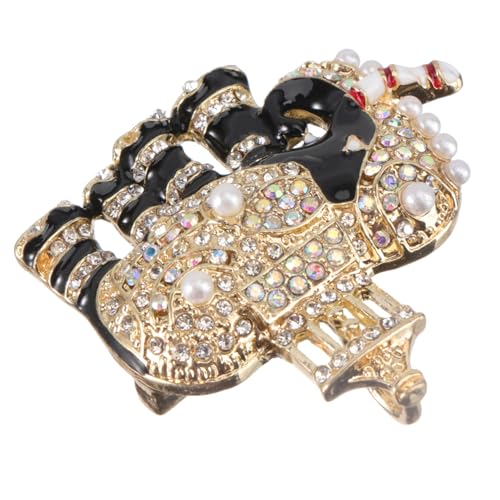 VANZACK Stilvolle Elefantenbrosche mit Strasssteinen Modisches Ansteckaccessoire für Damen und Herren Elegante Tierbrosche als Kleidungsschmuck für Anzug Pullover Schal und von VANZACK