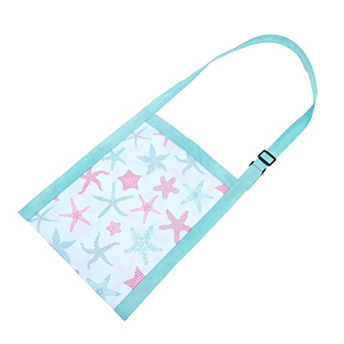 VANZACK Strandtasche Mesh Netz Aufbewahrungstasche für Muscheln und Obst Langlebig Leicht Praktische Strandtasche für Jungen und Mädchen Zufälliger Stil von VANZACK