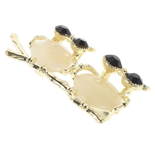 VANZACK Strass Eule Brosche mit Funkelnden Kristallen Langlebige Verarbeitung Einfach zu Tragen Glitzernde Tier anstecknadel für Frauen Eleganter Schmuck für Geburtstagsfeiern und von VANZACK