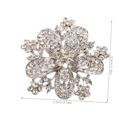 VANZACK Strassbrosche Anstecknadel Funkelnde Corsage Schmuck Accessoire für Kleidung Taschen Hüte Vielseitig Tragbar Elegant Festlich von VANZACK