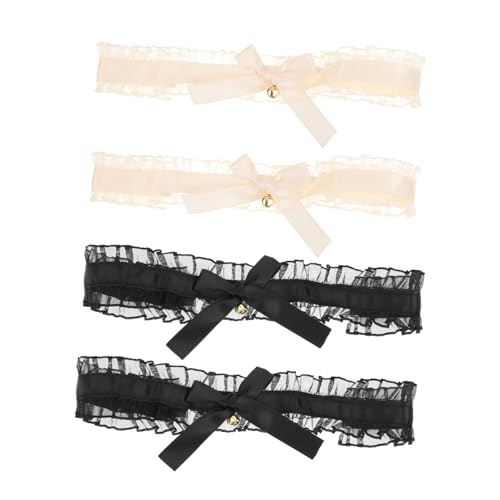 VANZACK Teiliges Damen Spitzen choker Schleifen Verstellbare Spitzenhalsketten in Schwarz und Beige Modische Halsaccessoires für Party Cosplay und Alltag VANZACK Teiliges Damen Spitzen choker Schleifen Verstellbare Spitzenhalsketten in Schwarz und Beige Modische Halsaccessoires für Party Cosplay und Alltag von VANZACK