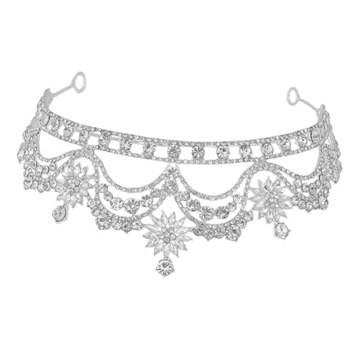 VANZACK Prinzessin Strass Haarschmuck Für Hochzeiten Und Partys Rhinestone-krone Für Braut Und Mädchen Festliche Kopfbedeckung Für Besondere Anlässe von VANZACK