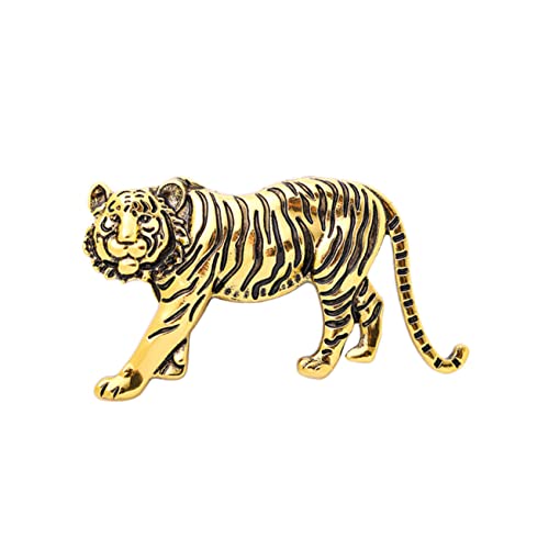 VANZACK Tiger Brosche Herren Anstecknadel Hochwertiger Legierung Langlebige Metallbrosche für Anzug Revers Schal Mantel und Kleidung Modisches Accessoire für Männer von VANZACK