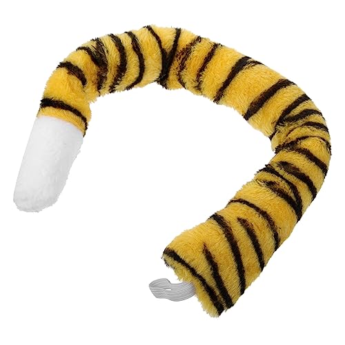 VANZACK Tiger Cosplay Kostüm Flauschiger Kunstpelz Tier für Halloween Fasching Karneval Bühnenauftritte und Fotorequisiten von VANZACK