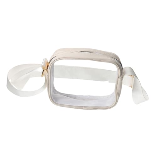 VANZACK Transparente Umhängetasche Klein Verstellbar Durchsichtiges Design Leichte Sporttasche für Alltag Reisen Geeignet mit Klarem Kartenhalter und Handyfach von VANZACK