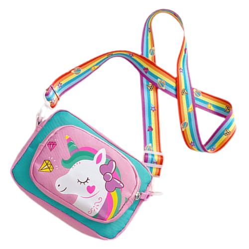 VANZACK Einhorn Handtasche Mädchen Aus Oxford Umhängetasche Und Crossbodybag Cartoon-Design Für Kleine Mädchen Ab Jahren Leicht Und Praktisch Für Verschiedene Anlässe von VANZACK
