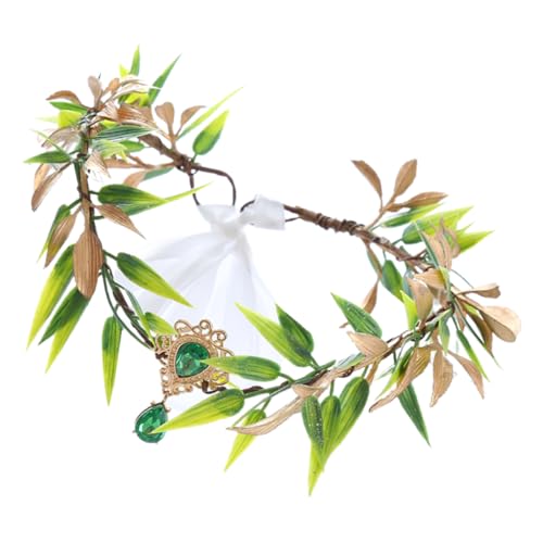 VANZACK Simulation Krone Damen Feenkronen Stirnband Blattstirnband Kopfschmuck Haarreifen Cosplay Zubehör Party Accessoires von VANZACK