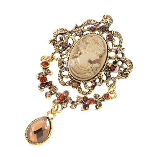 VANZACK Vintage Brosche mit Strass Damen Anstecknadel für Kleidung Gold Retro Brustpin für Cardigans Pullover und Kleider von VANZACK