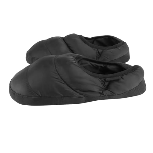 VANZACK Warme Daunen hausschuhe mit Rutschfester Sohle Flachem Absatz und Atmungsaktivem Material Bequeme Pantoffeln für Damen und Herren für Herbst und Winter Angenehme von VANZACK