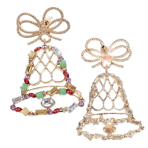 VANZACK Weihnachtliche Glöckchen Ohrringe Damen Hängend Schmuck Retro Stil Modisch Festliche Ohrdekoration für Weihnachten und Partys von VANZACK