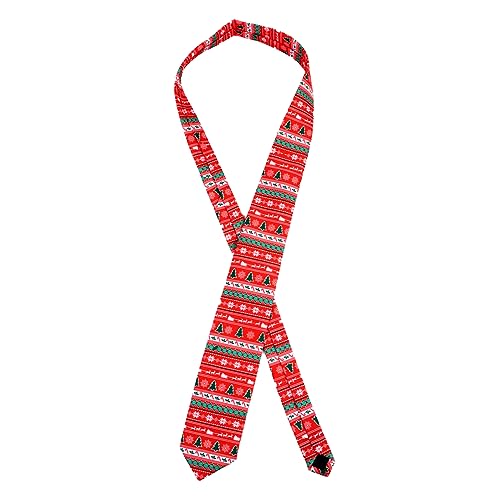 VANZACK Weihnachtskrawatte Herren Festliche Stoffkrawatte mit Christbaum Handgebunden Komfortables für Ehemann Freund Weihnachten von VANZACK