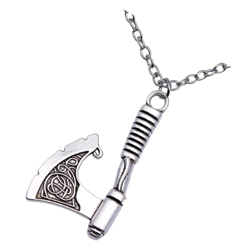 VANZACK Wikinger Halskette Herren Damen Axt Anhänger Retro Klassisch Vintage Stil Modisch Skin friendly Schmuck Geschenk von VANZACK