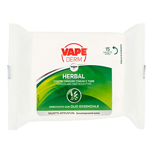 12 x VAPE DERM HERBAL Anti-Punkt-Handtücher 15 Stück von Vape Derm