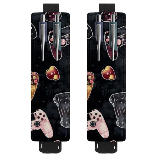 2 Stück Verstellbarer Gummiband-Stifthalter für Notebook, PU-Leder-Stifthalter, Stifteetui für Hardcover-Journals, Bücher, Planer, Ordner, Tablets - Videogamepad-Joysticks 2 Stück Verstellbarer Gummiband-Stifthalter für Notebook, PU-Leder-Stifthalter, Stifteetui für Hardcover-Journals, Bücher, Planer, Ordner, Tablets - Videogamepad-Joysticks von VAPOKF