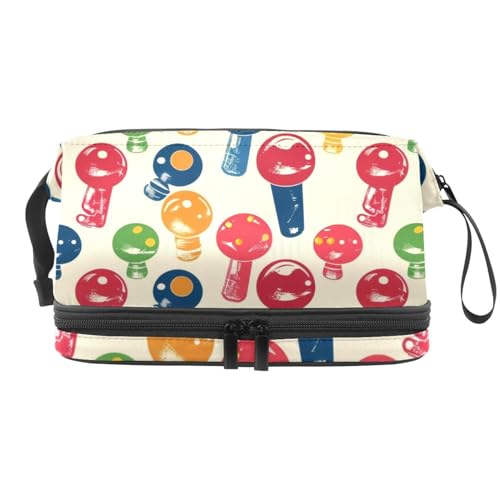 Grunge Gamepad Joysticks Doppellagige Kosmetiktasche für Frauen und Mädchen, Reise-Kulturbeutel, Make-up, praktische Tasche, Organizer-Tasche mit Pinselfach, multi, 27x15x14 cm/10.6x5.9x5.5 in, Grunge Gamepad Joysticks Doppellagige Kosmetiktasche für Frauen und Mädchen, Reise-Kulturbeutel, Make-up, praktische Tasche, Organizer-Tasche mit Pinselfach, multi, 27x15x14 cm/10.6x5.9x5.5 in, von VAPOKF