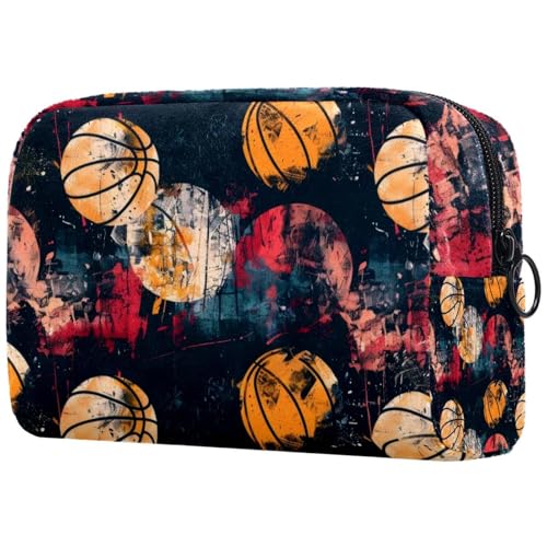 Grunge Kosmetiktasche für Damen, Reise-Kulturbeutel, groß, Make-up, praktische Tasche, Organizer, Tasche mit Reißverschluss, multi, 18.5x7.5x13cm/7.3x3x5.1in, Kulturbeutel Grunge Kosmetiktasche für Damen, Reise-Kulturbeutel, groß, Make-up, praktische Tasche, Organizer, Tasche mit Reißverschluss, multi, 18.5x7.5x13cm/7.3x3x5.1in, Kulturbeutel von VAPOKF
