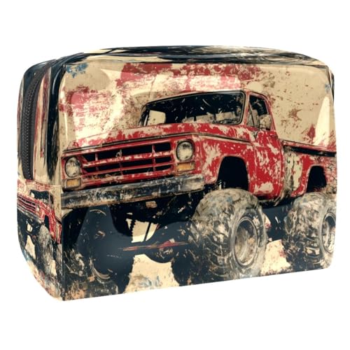 Grunge Kosmetiktasche für Damen, Reise-Kulturbeutel, groß, PVC, Make-up, praktische Tasche, Organizer mit Reißverschluss, multi, 18.5x7.5x13cm/7.3x3x5.1in, Kulturbeutel Grunge Kosmetiktasche für Damen, Reise-Kulturbeutel, groß, PVC, Make-up, praktische Tasche, Organizer mit Reißverschluss, multi, 18.5x7.5x13cm/7.3x3x5.1in, Kulturbeutel von VAPOKF