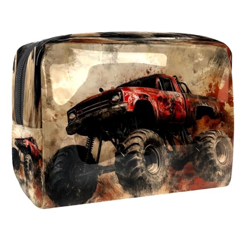 Grunge Kosmetiktasche für Damen, Reise-Kulturbeutel, groß, PVC, Make-up, praktische Tasche, Organizer mit Reißverschluss, multi, 18.5x7.5x13cm/7.3x3x5.1in, Kulturbeutel Grunge Kosmetiktasche für Damen, Reise-Kulturbeutel, groß, PVC, Make-up, praktische Tasche, Organizer mit Reißverschluss, multi, 18.5x7.5x13cm/7.3x3x5.1in, Kulturbeutel von VAPOKF