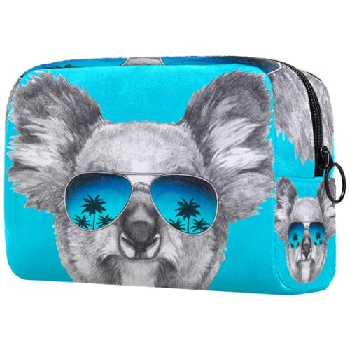 Reise-Koala mit Sonnenbrille, Kosmetiktasche für Damen, Reise-Kulturbeutel, groß, Make-up, praktische Tasche, Organizer-Tasche mit Reißverschluss, multi, 18.5x7.5x13cm/7.3x3x5.1in, Kulturbeutel Reise-Koala mit Sonnenbrille, Kosmetiktasche für Damen, Reise-Kulturbeutel, groß, Make-up, praktische Tasche, Organizer-Tasche mit Reißverschluss, multi, 18.5x7.5x13cm/7.3x3x5.1in, Kulturbeutel von VAPOKF