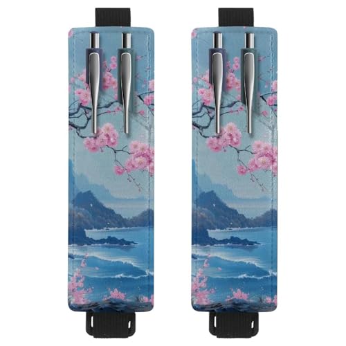 VAPOKF 2 Stück Verstellbarer Gummiband-Stifthalter für Notizbuch, PU-Leder-Stifthalter, Stifteetui für Hardcover-Journals, Bücher, Planer, Ordner, Tablets - Bergkirschbaum VAPOKF 2 Stück Verstellbarer Gummiband-Stifthalter für Notizbuch, PU-Leder-Stifthalter, Stifteetui für Hardcover-Journals, Bücher, Planer, Ordner, Tablets - Bergkirschbaum von VAPOKF