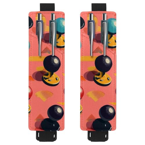 VAPOKF 2 Stück Verstellbarer Gummiband-Stifthalter für Notizbuch, PU-Leder-Stifthalter, Stifteetui für Hardcover-Journals, Bücher, Planer, Ordner, Tablets - Game Controller VAPOKF 2 Stück Verstellbarer Gummiband-Stifthalter für Notizbuch, PU-Leder-Stifthalter, Stifteetui für Hardcover-Journals, Bücher, Planer, Ordner, Tablets - Game Controller von VAPOKF
