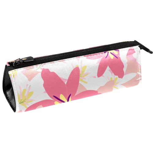 VAPOKF Blossomin Rosa Gänseblümchen Stifttasche Schreibwaren Beutel Bleistift Tasche Kosmetiktasche Tasche Kompakte Reißverschlusstasche, multi, 5.5 ×6 ×20CM/2.2x2.4x7.9 in, Taschen-Organizer von VAPOKF