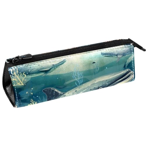 VAPOKF Bunte Stifttasche mit Katzen-Portrait, Schreibwaren-Tasche, Kosmetiktasche, kompakte Reißverschlusstasche, multi, 5.5 ×6 ×20CM/2.2x2.4x7.9 in, Taschen-Organizer von VAPOKF