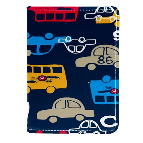 VAPOKF Buntes Kartenetui für Auto, Bus, Taxi, Reisepass, Leder, 11,5 x 16,5 cm, multi, 11.5x16.5cm/4.5x6.5 in, Vintage VAPOKF Buntes Kartenetui für Auto, Bus, Taxi, Reisepass, Leder, 11,5 x 16,5 cm, multi, 11.5x16.5cm/4.5x6.5 in, Vintage von VAPOKF