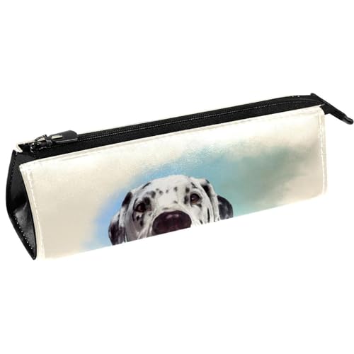 VAPOKF Dalmatiner Hund Stift Tasche Schreibwaren Beutel Bleistift Tasche Kosmetiktasche Tasche Compact Zipper Tasche, multi, 5.5 ×6 ×20CM/2.2x2.4x7.9 in, Taschen-Organizer von VAPOKF