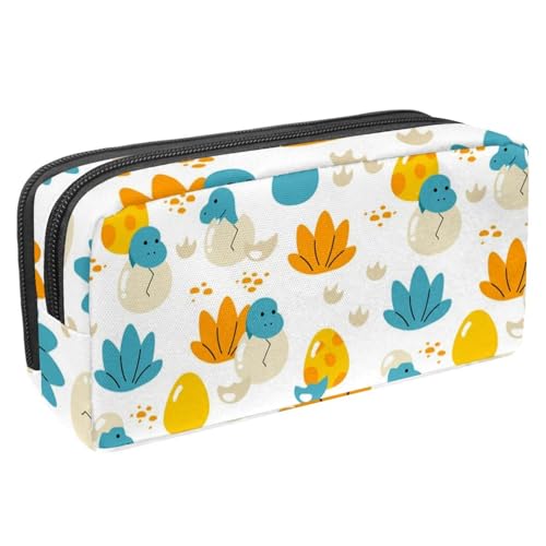 VAPOKF Federmäppchen, Federmäppchen, Schüler-Schreibwaren-Tasche für Teenager, Jungen, Mädchen, Schul- und Bürobedarf – Baby-Dinosaurier im Ei, multi, 2.3x8.2x3.9in/6x21x10cm, Taschen-Organizer von VAPOKF