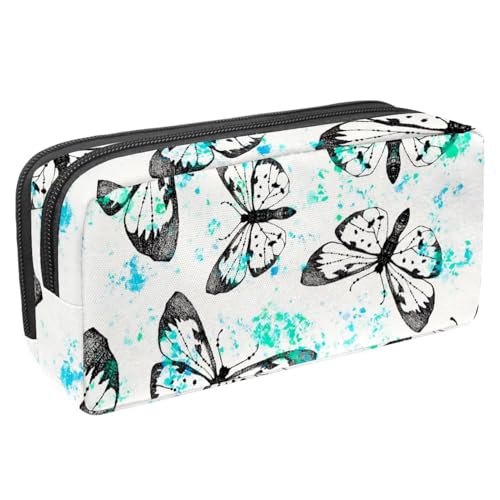 VAPOKF Federmäppchen, Federmäppchen, Schüler-Schreibwaren-Tasche für Teenager, Jungen, Mädchen, Schule, Bürobedarf – Aquarell-Schmetterling mit Farbspritzern, multi, 2.3x8.2x3.9in/6x21x10cm, VAPOKF Federmäppchen, Federmäppchen, Schüler-Schreibwaren-Tasche für Teenager, Jungen, Mädchen, Schule, Bürobedarf – Aquarell-Schmetterling mit Farbspritzern, multi, 2.3x8.2x3.9in/6x21x10cm, von VAPOKF