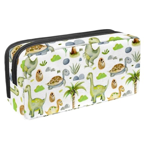VAPOKF Federmäppchen, Federmäppchen, Schüler-Schreibwaren-Tasche für Teenager, Jungen, Mädchen, Schule, Bürobedarf – Baby-Dinosaurier und Ei-Schildkrötenstein, multi, 2.3x8.2x3.9in/6x21x10cm, von VAPOKF