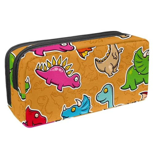 VAPOKF Federmäppchen, Federmäppchen, Schüler-Schreibwaren-Tasche für Teenager, Jungen, Mädchen, Schule, Bürobedarf – Biest-Dinosaurier, multi, 2.3x8.2x3.9in/6x21x10cm, Taschen-Organizer von VAPOKF