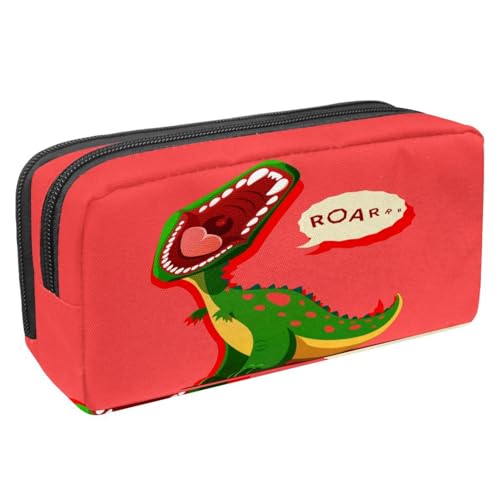 VAPOKF Federmäppchen, Federmäppchen, Schüler-Schreibwaren-Tasche für Teenager, Jungen, Mädchen, Schule, Bürobedarf – Dinosaurier, multi, 2.3x8.2x3.9in/6x21x10cm, Taschen-Organizer von VAPOKF