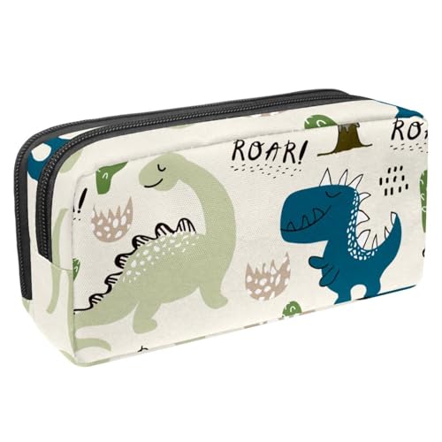 VAPOKF Federmäppchen, Federmäppchen, Schüler-Schreibwaren-Tasche für Teenager, Jungen, Mädchen, Schule, Bürobedarf – Dinosaurier, multi, 2.3x8.2x3.9in/6x21x10cm, Taschen-Organizer von VAPOKF