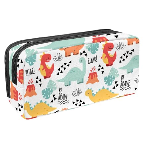 VAPOKF Federmäppchen, Federmäppchen, Schüler-Schreibwaren-Tasche für Teenager, Jungen, Mädchen, Schule, Bürobedarf – Dinosaurier, multi, 2.3x8.2x3.9in/6x21x10cm, Taschen-Organizer von VAPOKF
