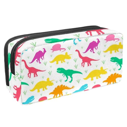 VAPOKF Federmäppchen, Federmäppchen, Schüler-Schreibwaren-Tasche für Teenager, Jungen, Mädchen, Schule, Bürobedarf – Dinosaurier, multi, 2.3x8.2x3.9in/6x21x10cm, Taschen-Organizer von VAPOKF
