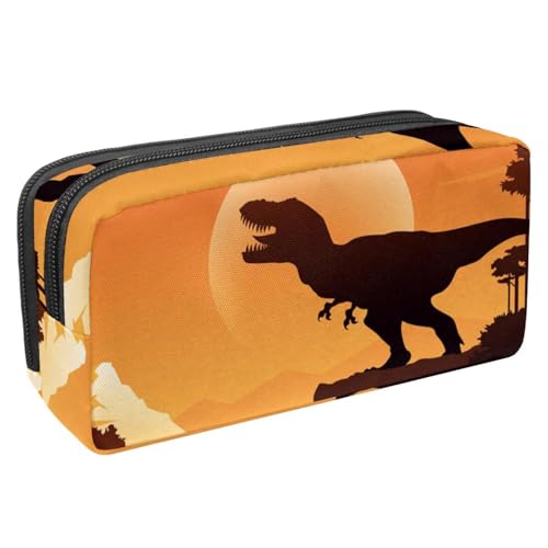 VAPOKF Federmäppchen, Federmäppchen, Schüler-Schreibwaren-Tasche für Teenager, Jungen, Mädchen, Schule, Bürobedarf – Dinosaurier, multi, 2.3x8.2x3.9in/6x21x10cm, Taschen-Organizer von VAPOKF