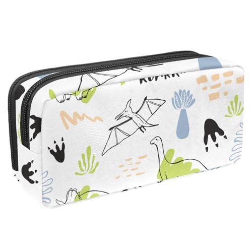 VAPOKF Federmäppchen, Federmäppchen, Schüler-Schreibwaren-Tasche für Teenager, Jungen, Mädchen, Schule, Bürobedarf – Dinosaurier, multi, 2.3x8.2x3.9in/6x21x10cm, Taschen-Organizer von VAPOKF
