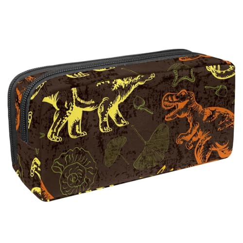 VAPOKF Federmäppchen, Federmäppchen, Schüler-Schreibwaren-Tasche für Teenager, Jungen, Mädchen, Schule, Bürobedarf – Dinosaurier, multi, 2.3x8.2x3.9in/6x21x10cm, Taschen-Organizer von VAPOKF