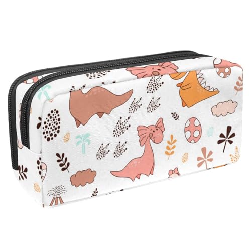 VAPOKF Federmäppchen, Federmäppchen, Schüler-Schreibwaren-Tasche für Teenager, Jungen, Mädchen, Schule, Bürobedarf – Dinosaurier-Baby-Ei mit Fußabdrücken, multi, 2.3x8.2x3.9in/6x21x10cm, von VAPOKF