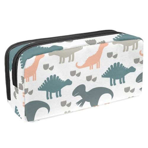 VAPOKF Federmäppchen, Federmäppchen, Schüler-Schreibwaren-Tasche für Teenager, Jungen, Mädchen, Schule, Bürobedarf – Dinosaurier-Muster, multi, 2.3x8.2x3.9in/6x21x10cm, Taschen-Organizer von VAPOKF