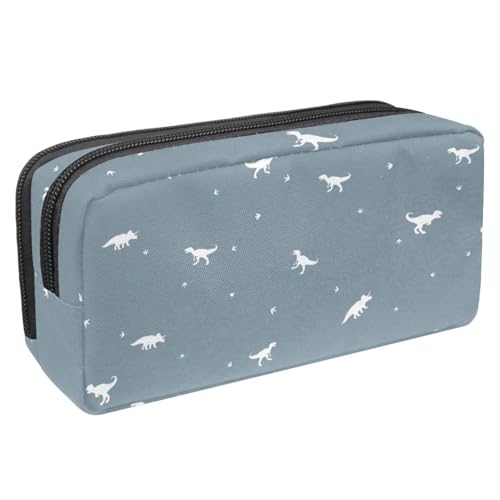 VAPOKF Federmäppchen, Federmäppchen, Schüler-Schreibwaren-Tasche für Teenager, Jungen, Mädchen, Schule, Bürobedarf – Dinosaurier-Muster, multi, 2.3x8.2x3.9in/6x21x10cm, Taschen-Organizer von VAPOKF