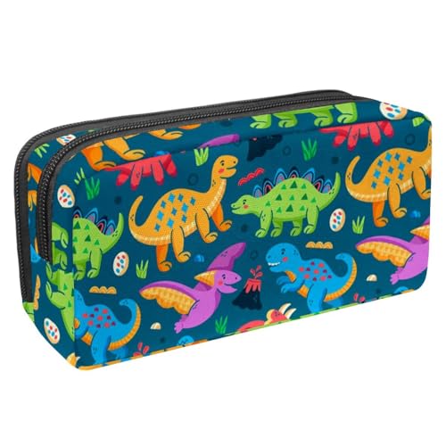 VAPOKF Federmäppchen, Federmäppchen, Schüler-Schreibwaren-Tasche für Teenager, Jungen, Mädchen, Schule, Bürobedarf – Dinosaurier und Eier, multi, 2.3x8.2x3.9in/6x21x10cm, Taschen-Organizer von VAPOKF