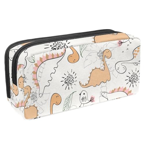 VAPOKF Federmäppchen, Federmäppchen, Schüler-Schreibwaren-Tasche für Teenager, Jungen, Mädchen, Schule, Bürobedarf – Dinosaurier und Vögel, multi, 2.3x8.2x3.9in/6x21x10cm, Taschen-Organizer von VAPOKF