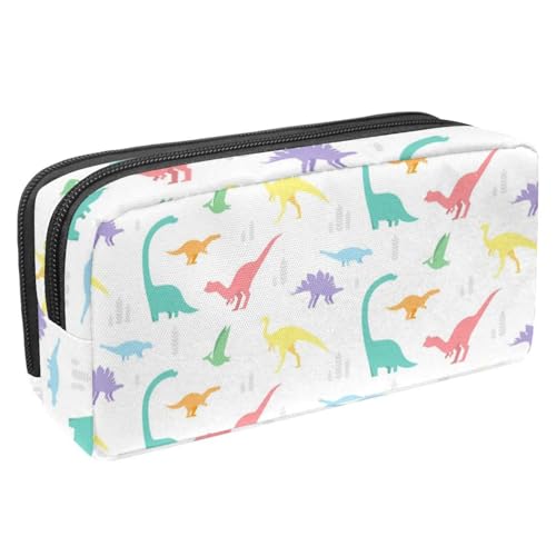 VAPOKF Federmäppchen, Federmäppchen, Schüler-Schreibwaren-Tasche für Teenager, Jungen, Mädchen, Schule, Bürobedarf – Dinosaurier und fliegende Fledermaus, multi, 2.3x8.2x3.9in/6x21x10cm, von VAPOKF