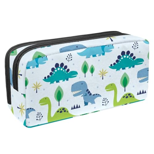 VAPOKF Federmäppchen, Federmäppchen, Schüler-Schreibwaren-Tasche für Teenager, Jungen, Mädchen, Schule, Bürobedarf – niedliche Dinosaurier, multi, 2.3x8.2x3.9in/6x21x10cm, Taschen-Organizer von VAPOKF