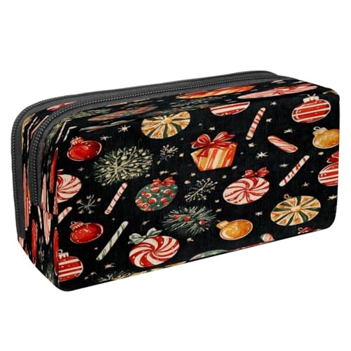 VAPOKF Federmäppchen, Federmäppchen, Schüler-Schreibwaren-Tasche mit Reißverschluss, für Jungen und Mädchen, Schul- und Bürobedarf, Weihnachts-Süßigkeiten und Geschenke, multi, 2.3x8.2x3.9in/6x21x10cm von VAPOKF