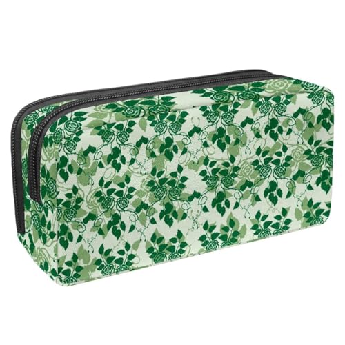 VAPOKF Federmäppchen, Schüler-Schreibwaren-Tasche für Teenager, Jungen, Mädchen, Schule, Bürobedarf – Blume, multi, 2.3x8.2x3.9in/6x21x10cm, Taschen-Organizer von VAPOKF