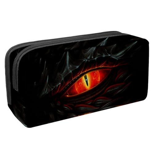 VAPOKF Federmäppchen, Schüler-Schreibwaren-Tasche für Teenager, Jungen, Mädchen, Schule, Bürobedarf – Hot Dinosaurier-Auge, multi, 2.3x8.2x3.9in/6x21x10cm, Taschen-Organizer von VAPOKF
